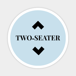 two seater tshirt Magnet